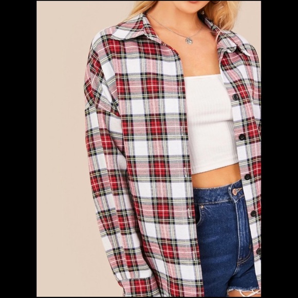 ♥️Tartan-Plaid, Flannel, Button-down Shirt, SML, MED - Picture 3 of 6